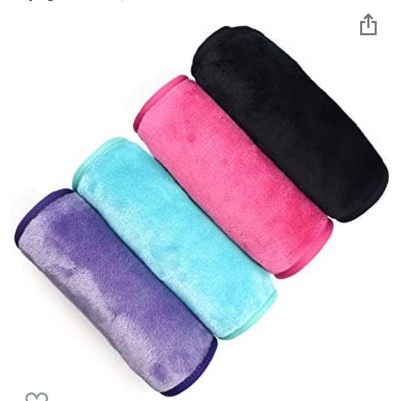 Blue microfiber reusable makeup remover cloth - Picture 3 of 7